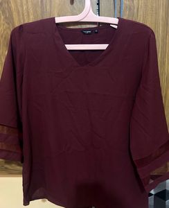 Burgundy Blouse