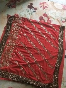 Full Work Saree With Two Side Border.