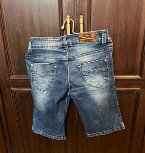 Denim 3/4th Shorts