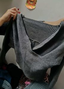 Gray Knit Sweater