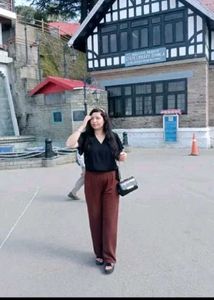 Brown Wide Leg  Pant