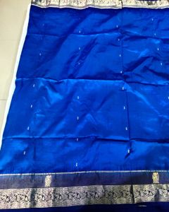 Elegant Blue banarasi Silk Saree