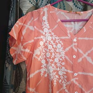 Peach Kurta