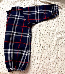 Blue Plaid Top