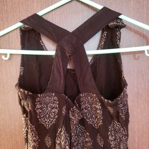 Patterned Black Dress