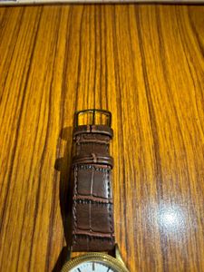 Titan Men Lether Watch With Brown Strap New Condit