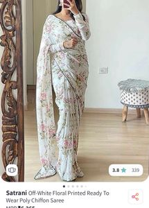 Ready To wear Floral Print Saree with Blouse
