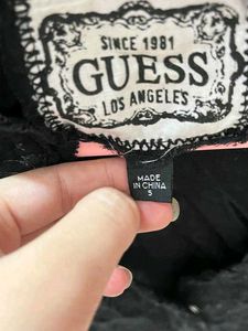 Guess Black Floral Button-Down Shirt