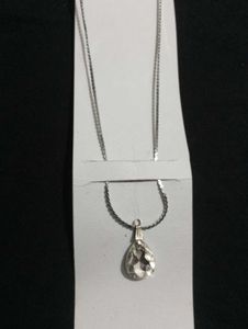 2 Pendent 1-Green Heart Necklace And 1-rhinesston.