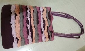 Beautiful Ruffle Bag (Brown)