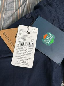Navy Blue Casual Pants