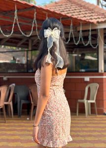 Pretty Pink Floral Dress 🎀🤍