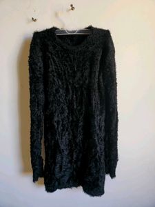 Fuzzy Black top/dress