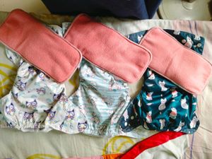 8 Reusable Cloth Diaper Bundle