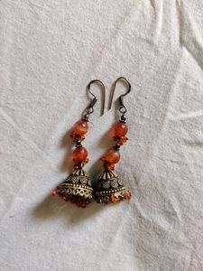 Orange Ethnic Earings