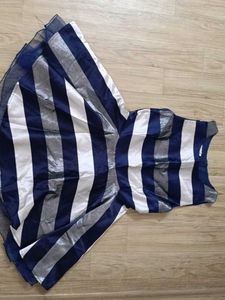 Striped Fit &amp; Flare Party Dress