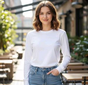 White Long Sleeve Tee