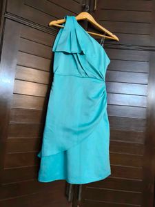 Vero Moda Blue One Shoulder Sheath Dress