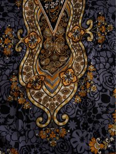 Art Rhinestone Studded Printed Kaftan