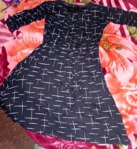 A Beautiful Dark Cray Colour Gown