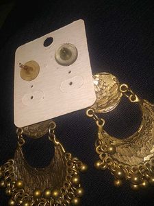 Oxidised Tribal Chandbali Earring