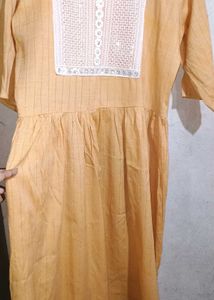 Yellow Embroidered Dress