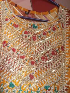 cotton tunic yellow, orange