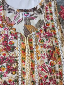 Floral Print Kurta
