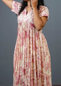 Floral Print Dress - XL Size