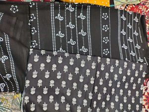 Black & White Floral Fabric