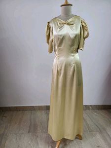 Elegant Gold Maxi Dress