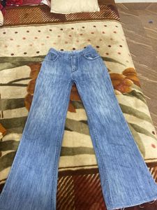 bootcut Jeans+ Free Crop Top(Dark Green)