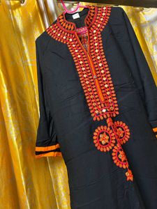 Long Black Kurti