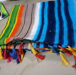 Vibrant Colorblocked Saree With Blouse Piece