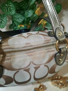 Coach Signature Canvas Satchel