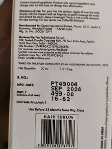 m caffeine advanced hair growth serum