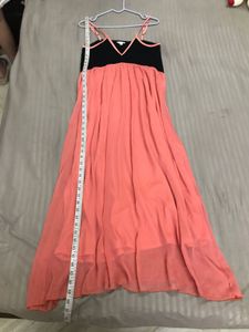 Coral Maxi Dress Fits S/M