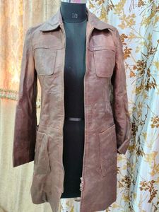 Vintage Brown Leather Jacket