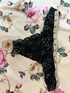 Black Lace Thong