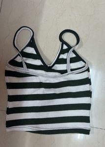 Striped Crop Tank Top
