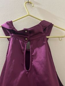 Elegant Purple Halter Top