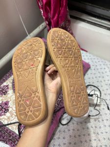 Walkaroo Brown Slides - Size 5