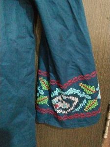 Embroidered Off-Shoulder Top