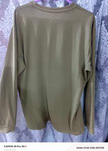 Zara Unisex Olive Green Long Sleeve Sweatshirt