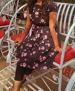 Floral A-line Dress