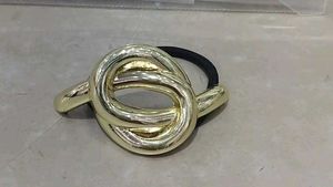 Gold Bow Hair Tie