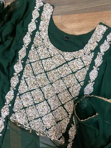 Shrug Style Top And Lehenga