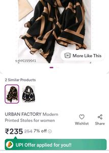 Stylish Patterned Scarf[Rayon]