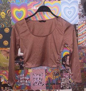 Long sleeve Crop top For Women