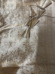 Golden Saree &amp; Blouse Set